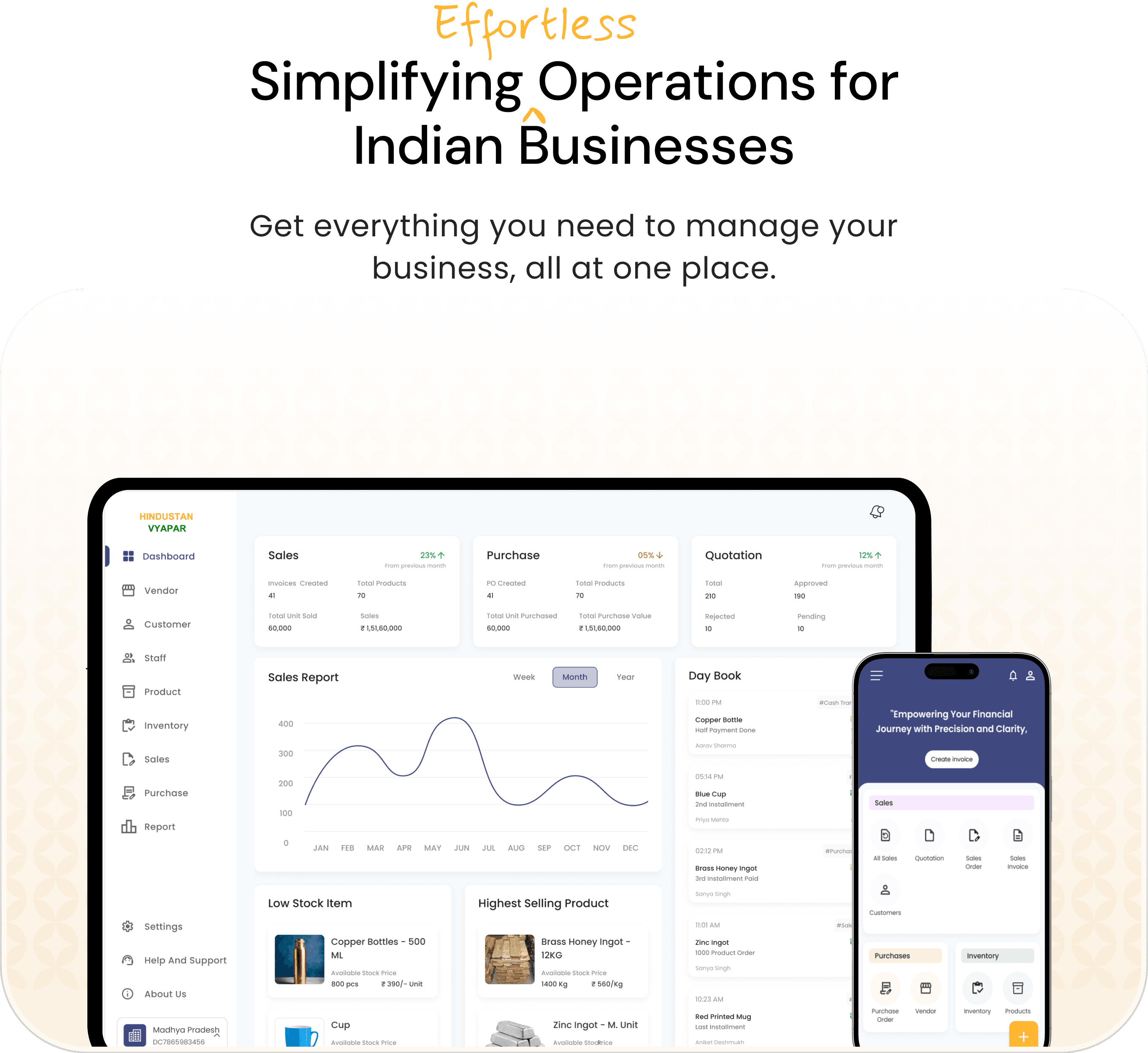 Dashboard Preview - Tablet